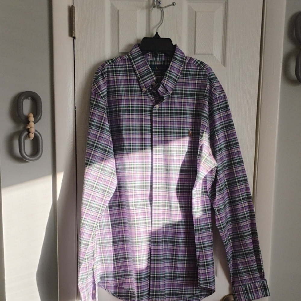 🚨B2G1 POLO RALPH LAUREN Multicolor Plaid Long Sleeve Button-Down Shirt